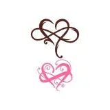 Infinity Love Heart Cuttable Design