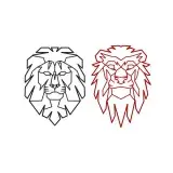 Metal Lion Art Cuttable Design
