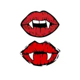 Vampire Lips Cuttable Design