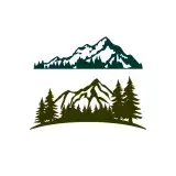 Mountain Scene Cuttable Design