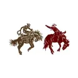 Bronc Rider Cuttable Design