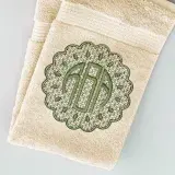 Flower Knockdown Monogram Frame Embroidery Design