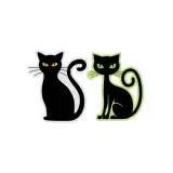Black Cat Decal Cuttable Design