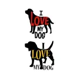 I Love My Dog Cuttable Design