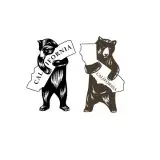 I Love California Bear Cuttable Design