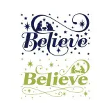 Christmas Believe Cuttable Design