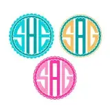 Scallop Circle Frame Cuttable Design