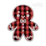 Christmas Gingerbread Ginger Boy Embroidery Design