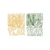 Happy New Year Cuttable Design