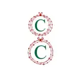 Christmas Circle Frame Cuttable Design