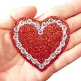 Bicycle Chain Heart Feltie ITH Embroidery Design