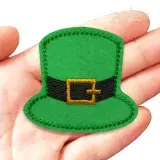 Leprechaun Hat Feltie ITH Embroidery Design