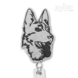 Husky Dog Feltie ITH Embroidery Design