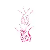 Holding Hands Cuttable Design