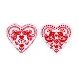 Scandinavian Birds Love Heart Cuttable Design