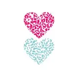 Leopard Pattern Heart Cuttable Design