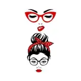 Lady Face Cuttable Design