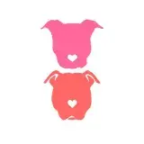 Heart Nose Pitbull Silhouette Cuttable Design