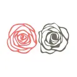 Rose Flower Cuttable Design