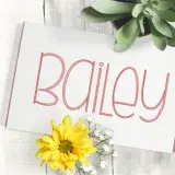 Bradford Scribble Sketch Embroidery Font