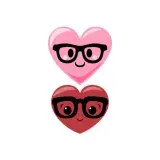 Nerd Glasses Heart Cuttable Design