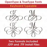 Elegant Scroll TrueType Font