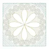Chamomile Flower Quilt Block Pattern Machine Embroidery Design