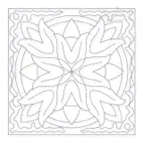 Tulip Flowers Quilt Block Embroidery Design