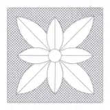 Classic Flower Quilt Block Embroidery Design