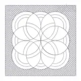 Circles Pattern Quilt Block Embroidery Design