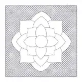 Quadruple Floral Quilt Block Embroidery Design