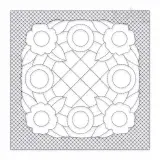 Classic Floral #2 Quilt Block Embroidery Design