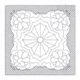 Classic Floral #3 Quilt Block Embroidery Design