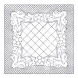 Classic Floral #4 Quilt Block Embroidery Design