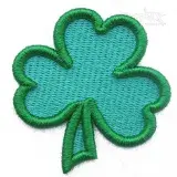Shamrock 3D Puff Embroidery Design