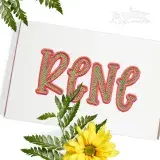 Juniper Applique Embroidery Font
