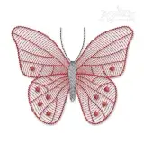 Butterfly #1 Sketch Embroidery Design