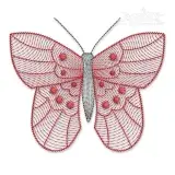 Butterfly #2 Sketch Embroidery Design