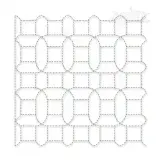 Sashiko Pattern #1 Quilt Block Embroidery Design
