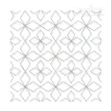 Sashiko Pattern #2 Quilt Block Embroidery Design