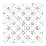 Sashiko Pattern #3 Quilt Block Embroidery Design