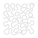 Simple String Edge-To-Edge Quilt Block Embroidery Design
