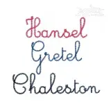 Hansel Script Chain Embroidery Font