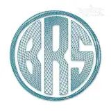 Circle Frame Sketch Embroidery Design