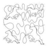 Horse Edge-To-Edge Quilt Block Embroidery Design