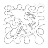Dragon Edge-To-Edge Quilt Block Embroidery Design