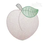 Peach Sketch #3 Embroidery Design