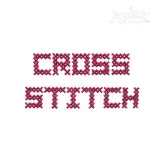 Cross Stitch Style #1 Embroidery Font