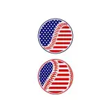 USA American Flag Baseball Cuttable Design