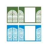 Floral Gate Cuttable Design
